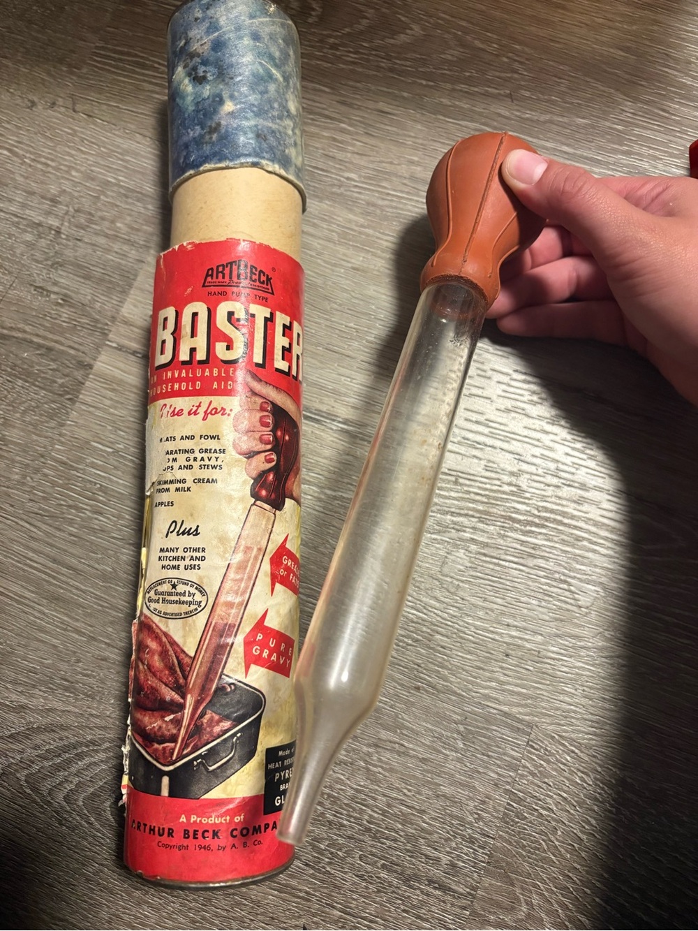Brown Bulb Baster with Glass Tube
